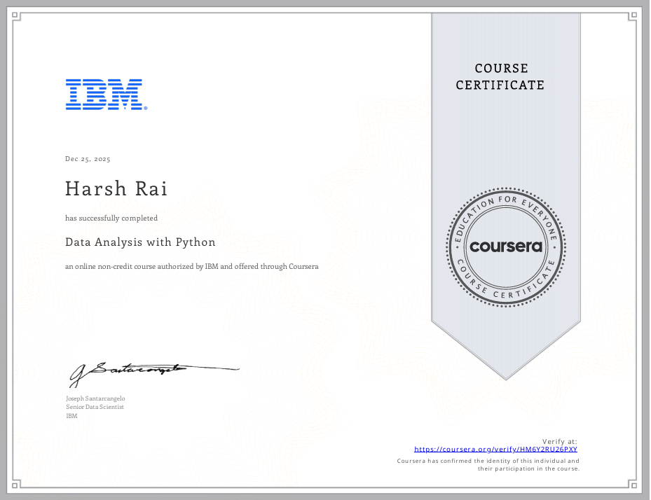 Data Analysis with Python